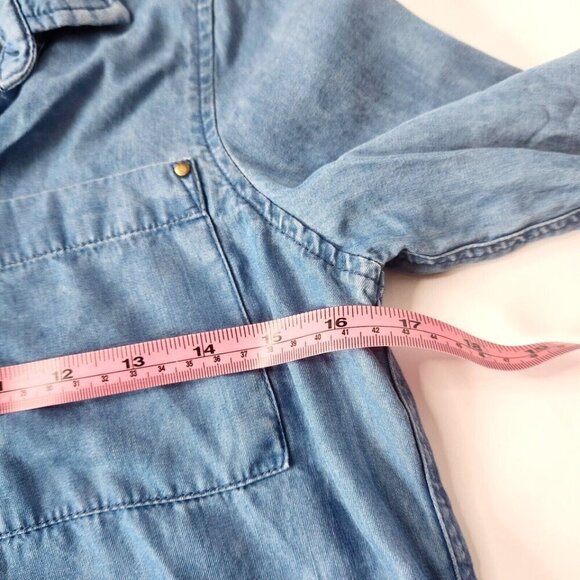 Lulus Women's XS Chambray Shirt Dress - Picture 6 of 8